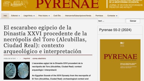 El escarabeo egipcio de Alcibullas en 'Pyrenae'