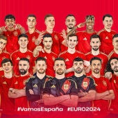 Integrantes de la selección española de fútbol