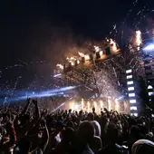 Imagen de un concierto en un festival Imagen de un concierto en un festival