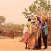 Mujeres de Sudán desplazadas