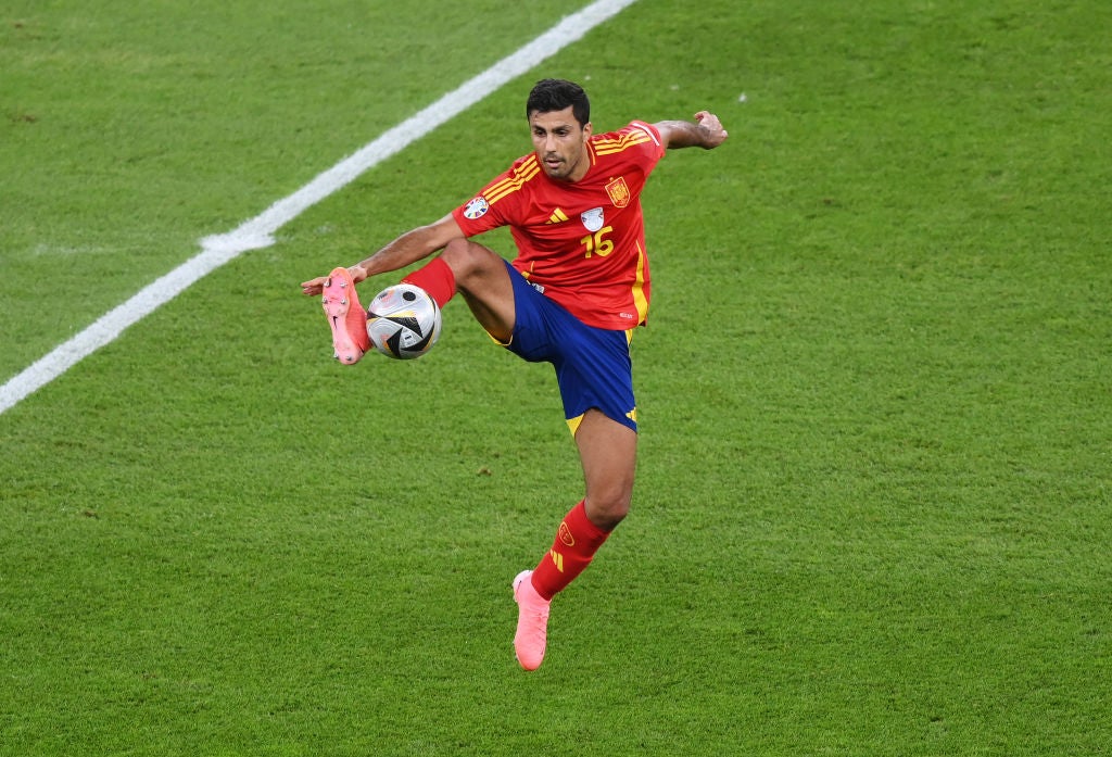 Rodri Hernández durante la final de la Eurocopa Rodri Hernández durante la final de la Eurocopa