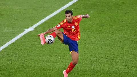 Rodri Hernández durante la final de la Eurocopa Rodri Hernández durante la final de la Eurocopa