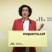 La Secretaria General de ERC en funciones, Marta Rovira, ofrece una rueda de prensa, después de la primera reunión de la Ejecutiva permanente de ERC, a 15 de julio de 2024, en Barcelona, Catalunya (España). La Secretaria General de ERC en funciones, Marta Rovira, ofrece una rueda de prensa, después de la primera reunión de la Ejecutiva permanente de ERC, a 15 de julio de 2024, en Barcelona, Catalunya (España).