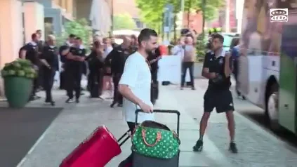 La selección ya vuela con el trofeo rumbo a Madrid La selección ya vuela con el trofeo rumbo a Madrid