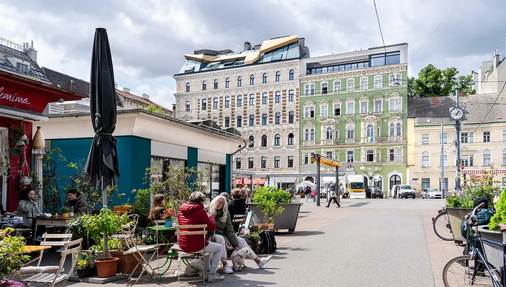 Karmelitermarkt en Viena Karmelitermarkt en Viena