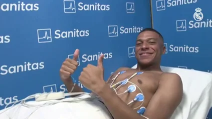 Mbappé pasa reconocimiento médico con el Real Madrid Mbappé pasa reconocimiento médico con el Real Madrid