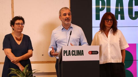 L&#39;alcalde de Barcelona, Jaume Collboni, i la primera tinenta d&#39;alcaldia, Laia Bonet