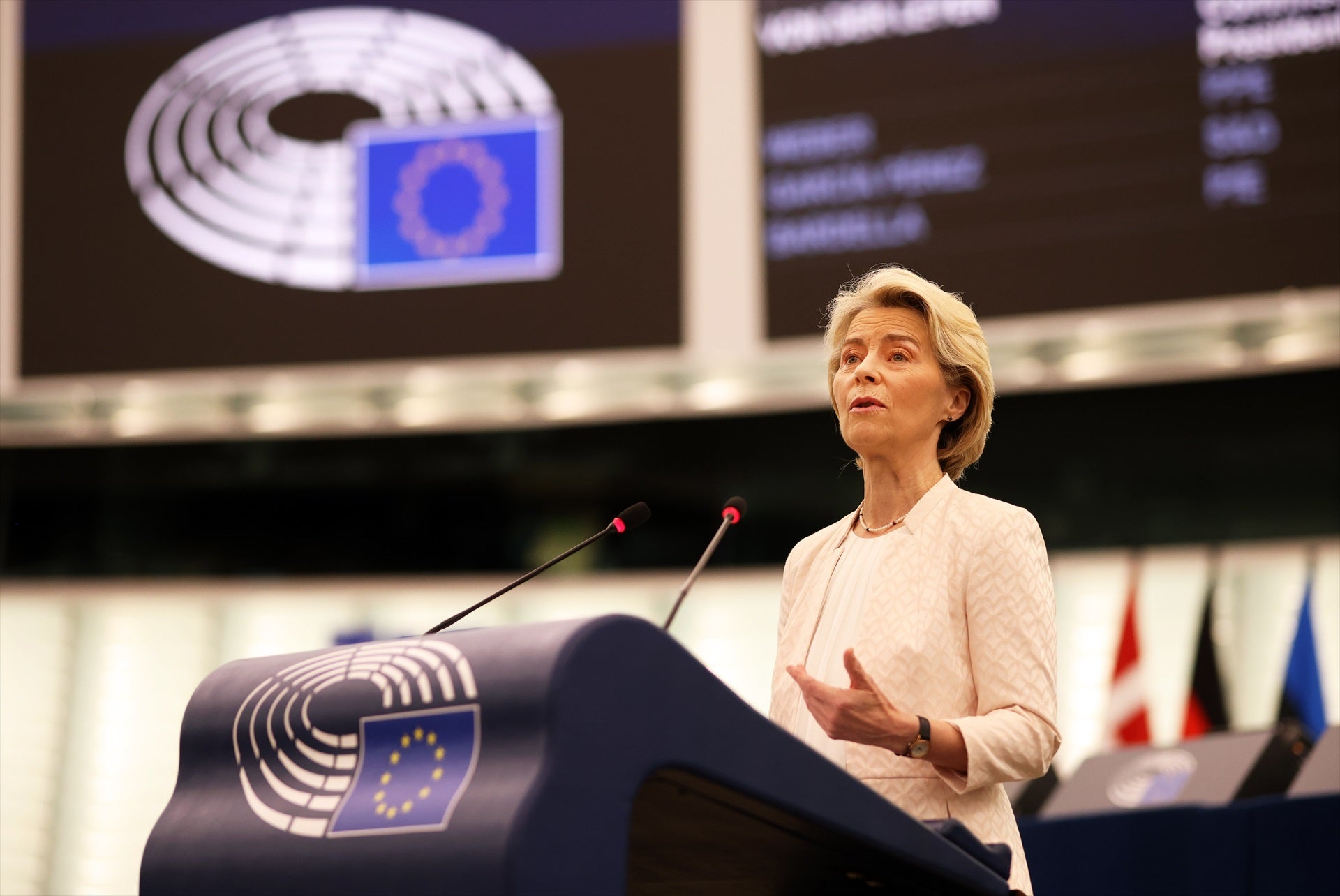 Von der Leyen promete luchar con "todas las fuerzas democráticas" contra la polarización Von der Leyen promete luchar con "todas las fuerzas democráticas" contra la polarización