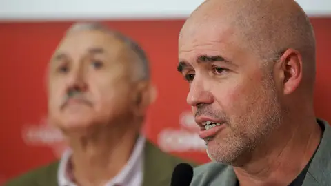 El secretario general de CCOO, Unai Sordo, en una imagen de archivo Los sindicatos anuncian movilizaciones si la reducción de jornada no avanza