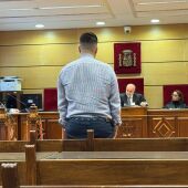 El acusado durante el juicio celebrado en la Audiencia de Ciudad Real