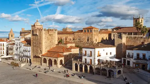 Plaza Mayor de Cáceres - Imagen de archivo Plaza Mayor de Cáceres - Imagen de archivo