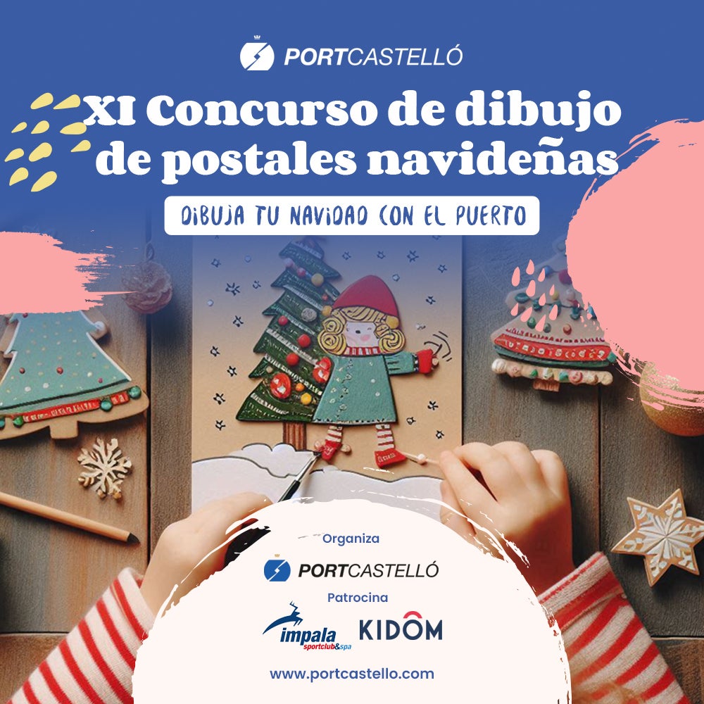 'Dibuja tu navidad con el Puerto' es el lema del concurso de tarjetas que organiza Port Castelló 'Dibuja tu navidad con el Puerto' es el lema del concurso de tarjetas que organiza Port Castelló