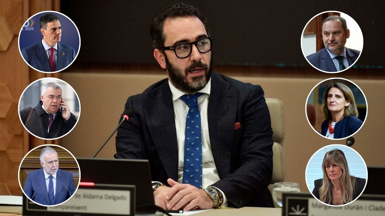 Los ministros y altos cargos del PSOE y otros nombres señalados por Víctor de Aldama en su declaración Los ministros y altos cargos del PSOE y otros nombres señalados por Víctor de Aldama en su declaración