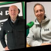 Luis Calderón, alcalde de Paredes de Nava y Orlando Castro, concejal de actividad físico deportiva en Palencia