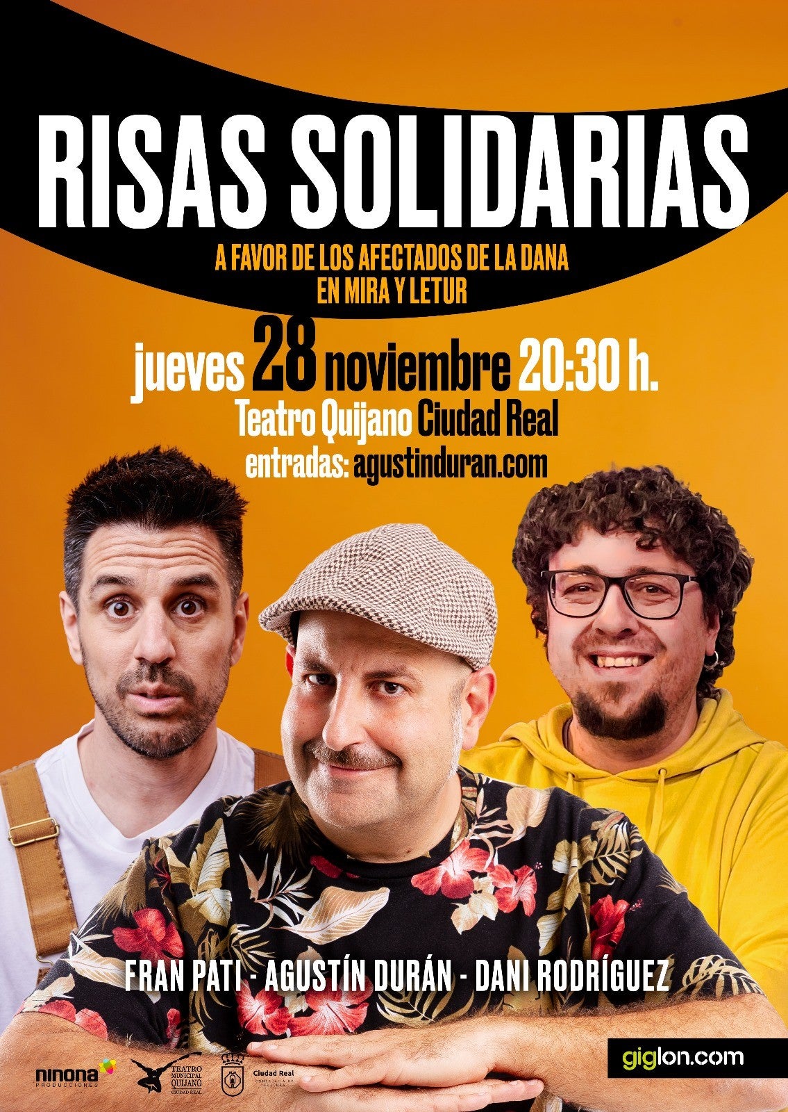 Humor y música rock en Ciudad Real en ayuda a los afectados por la DANA Humor y música rock en Ciudad Real en ayuda a los afectados por la DANA