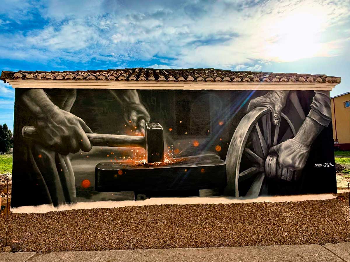 ‘Ferrum’, la nueva obra de la Ruta de Murales de Villaherreros ‘Ferrum’, la nueva obra de la Ruta de Murales de Villaherreros