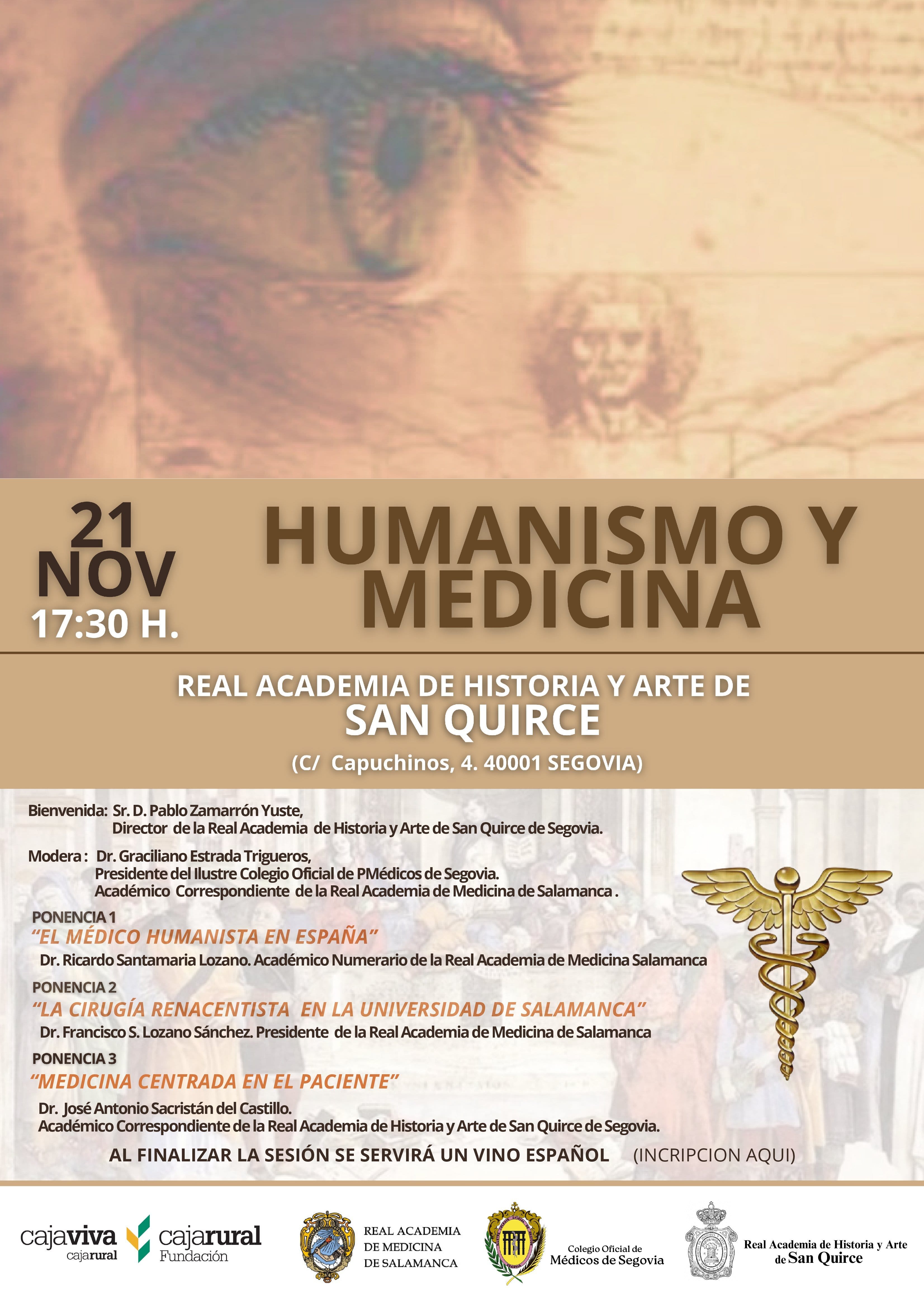 San Quirce acoge esta tarde una charla sobre ‘Humanismo y Medicina’ San Quirce acoge esta tarde una charla sobre ‘Humanismo y Medicina’