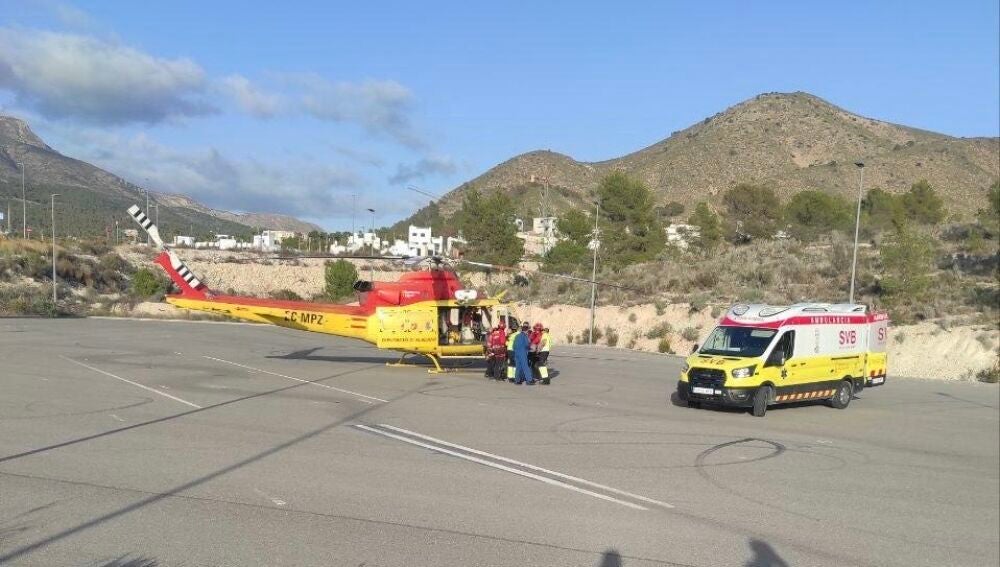 Helipuerto de emergencias de la Marina Baixa, en Finestrat