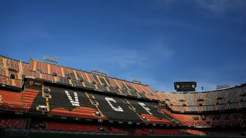 Mestalla en una foto de archivo Mestalla en una foto de archivo