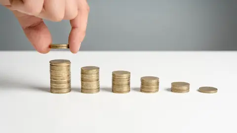 Monedas apiladas Monedas apiladas