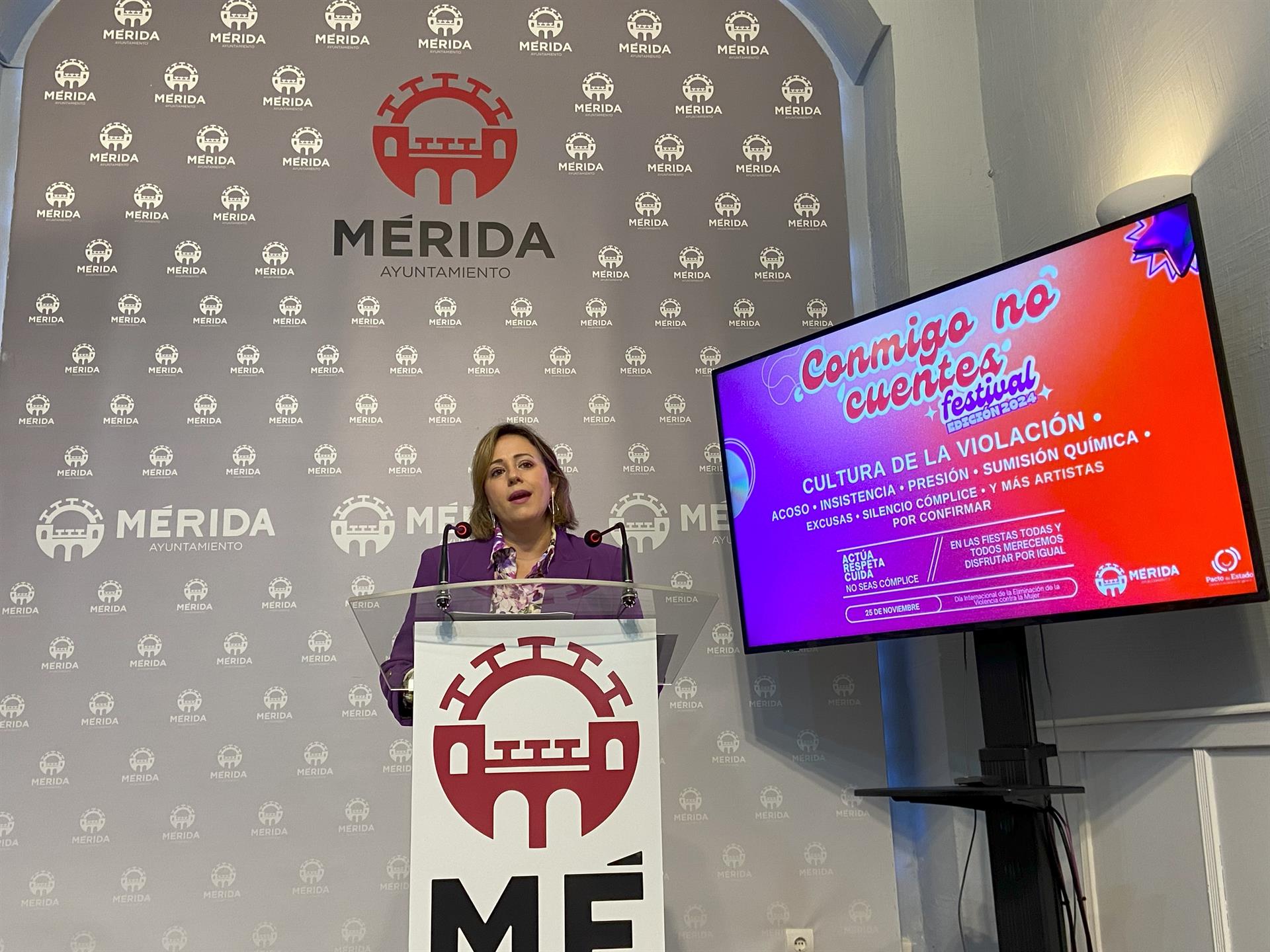 El Ayuntamiento de Mérida lanza una campaña contra la violencia sexual dirigida a los jóvenes con motivo del 25N El Ayuntamiento de Mérida lanza una campaña contra la violencia sexual dirigida a los jóvenes con motivo del 25N