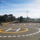 Finestrat activa una helisuperficie que permitirá el aterrizaje simultáneo de hasta dos helicópteros de rescate Finestrat activa una helisuperficie que permitirá el aterrizaje simultáneo de hasta dos helicópteros de rescate