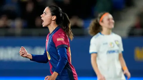 Aitana Bonmatí en un partido de Champions en Viena Aitana Bonmatí en un partido de Champions en Viena