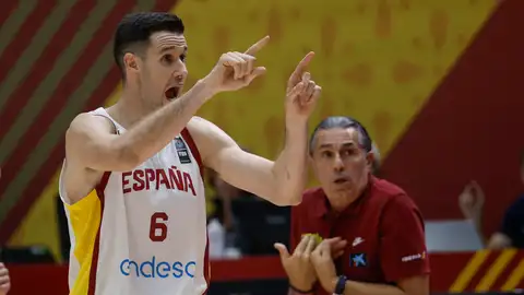 Xabier López-Arostegui, durante la final del preolímpico Xabier López-Arostegui, durante la final del preolímpico