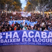 Manifestació a Barcelona pel dret a l'habitatge Manifestació a Barcelona pel dret a l'habitatge