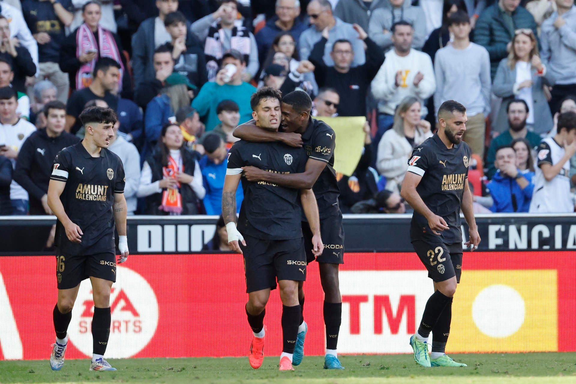 Los cuatro tantos que liberaron al Valencia olvidan su segundo peor inicio anotador Los cuatro tantos que liberaron al Valencia olvidan su segundo peor inicio anotador