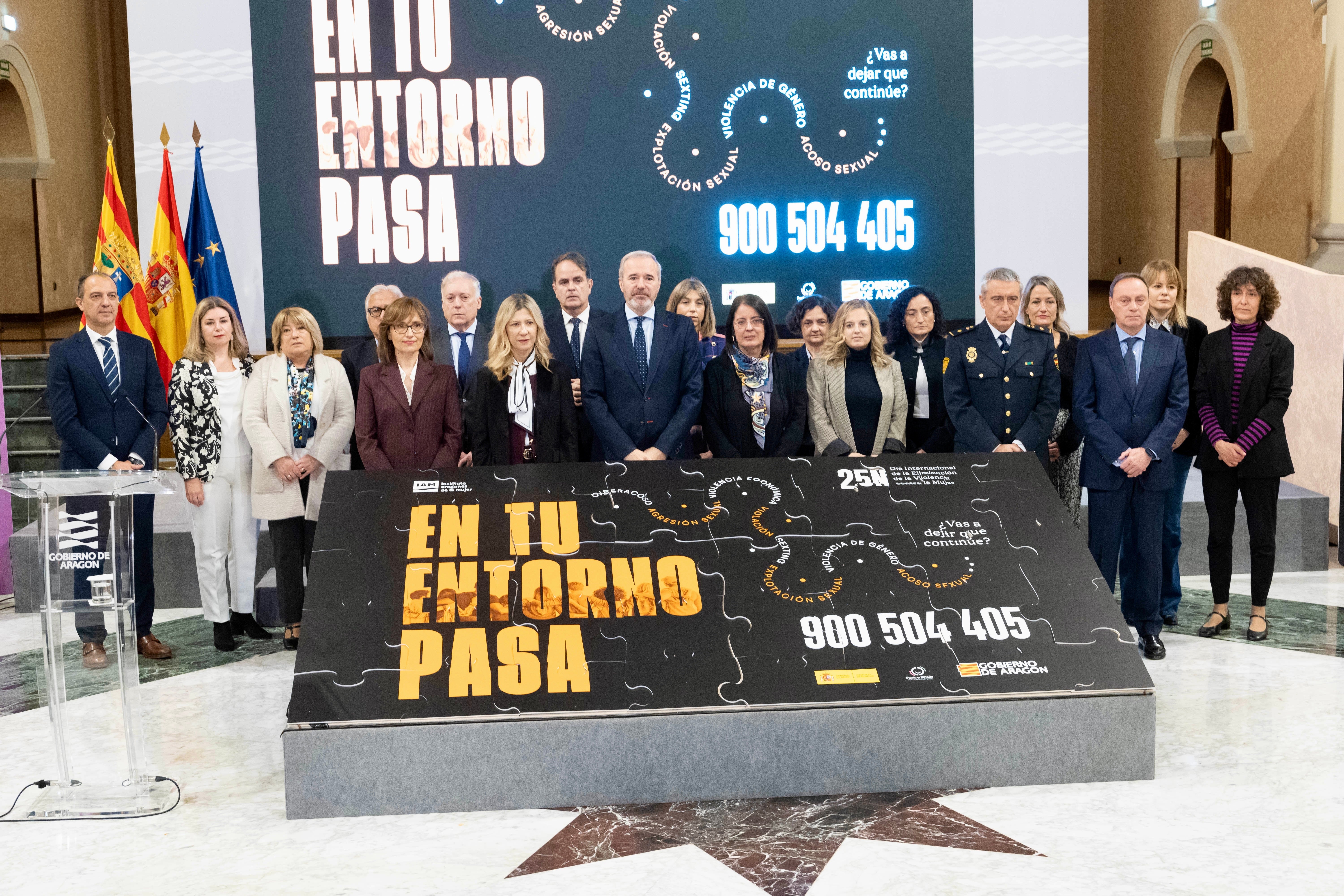 Aragón se suma al rechazo de la violencia contra las mujeres Aragón se suma al rechazo de la violencia contra las mujeres