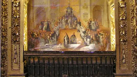 Cuadro Sepulcro del obispo resucitado Cuadro Sepulcro del obispo resucitado