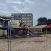 Estado del CEIP Lluís Vives de Massanassa tras el derrumbe que ha provocado un fallecimiento y una persona herida