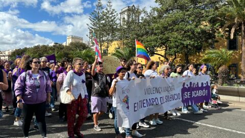 Manifestaci&oacute;n 25-N en Las Palmas de Gran Canaria