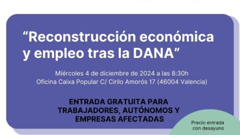 Fundaci&oacute; Novaterra i Lapromotora organitzen, amb Caixa Popular, una jornada sobre les ajudes de la Dana.