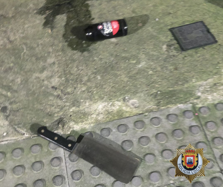 La Policía Local de Astillero reduce con una pistola eléctrica a un individuo armado con un machete La Policía Local de Astillero reduce con una pistola eléctrica a un individuo armado con un machete