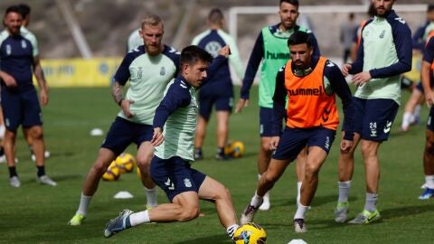 Un entrenamiento de Las Palmas