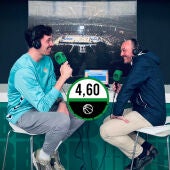 Álex Suárez, jugador del Betis Baloncesto, y José Manuel Jiménez.