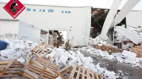 Estado en que ha quedado la fábrica Estado en que ha quedado la fábrica