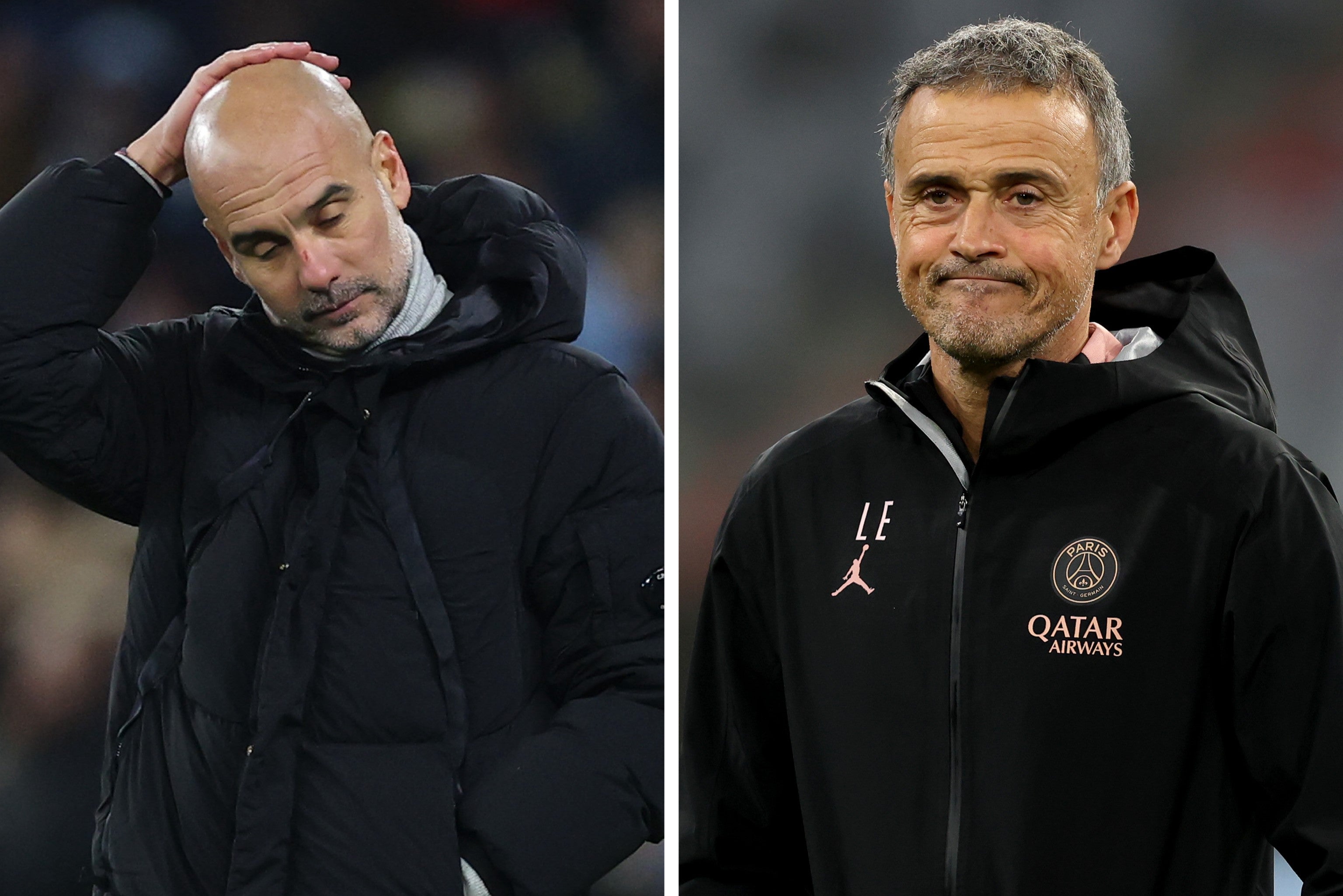 Guardiola y Luis Enrique, en situación crítica Guardiola y Luis Enrique, en situación crítica