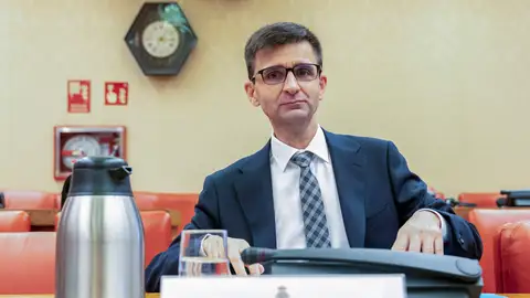 El candidato a consejero de RTVE José Pablo López Sánchez durante su comparecencia en el Congreso El candidato a consejero de RTVE José Pablo López Sánchez durante su comparecencia en el Congreso/ EFE/Fernando Villar