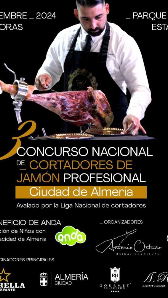 Cartel Concurso Cortadores de Jamón 'Ciudad de Almería'