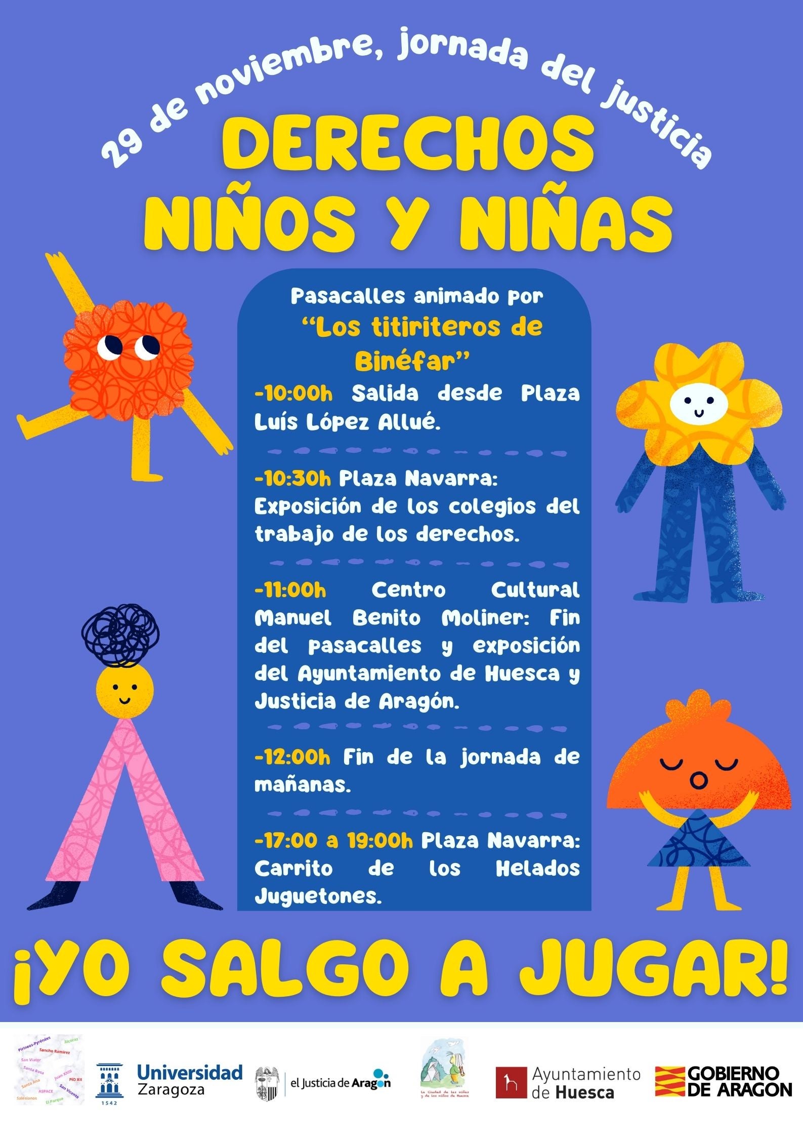 III Jornada de los Derechos de los Niños "¡Yo salgo a jugar!" en Huesca III Jornada de los Derechos de los Niños "¡Yo salgo a jugar!" en Huesca