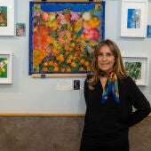 Eva Escamilla en su exposición