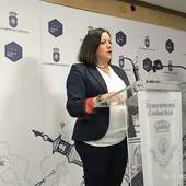 La concejal de Festejos, Fátima de la Flor La concejal de Festejos, Fátima de la Flor