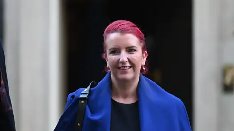Imagen de archivo de la ministra de Transportes británica, Louise Haigh Dimite la ministra de Transportes británica por un delito de falso testimonio a la Policía