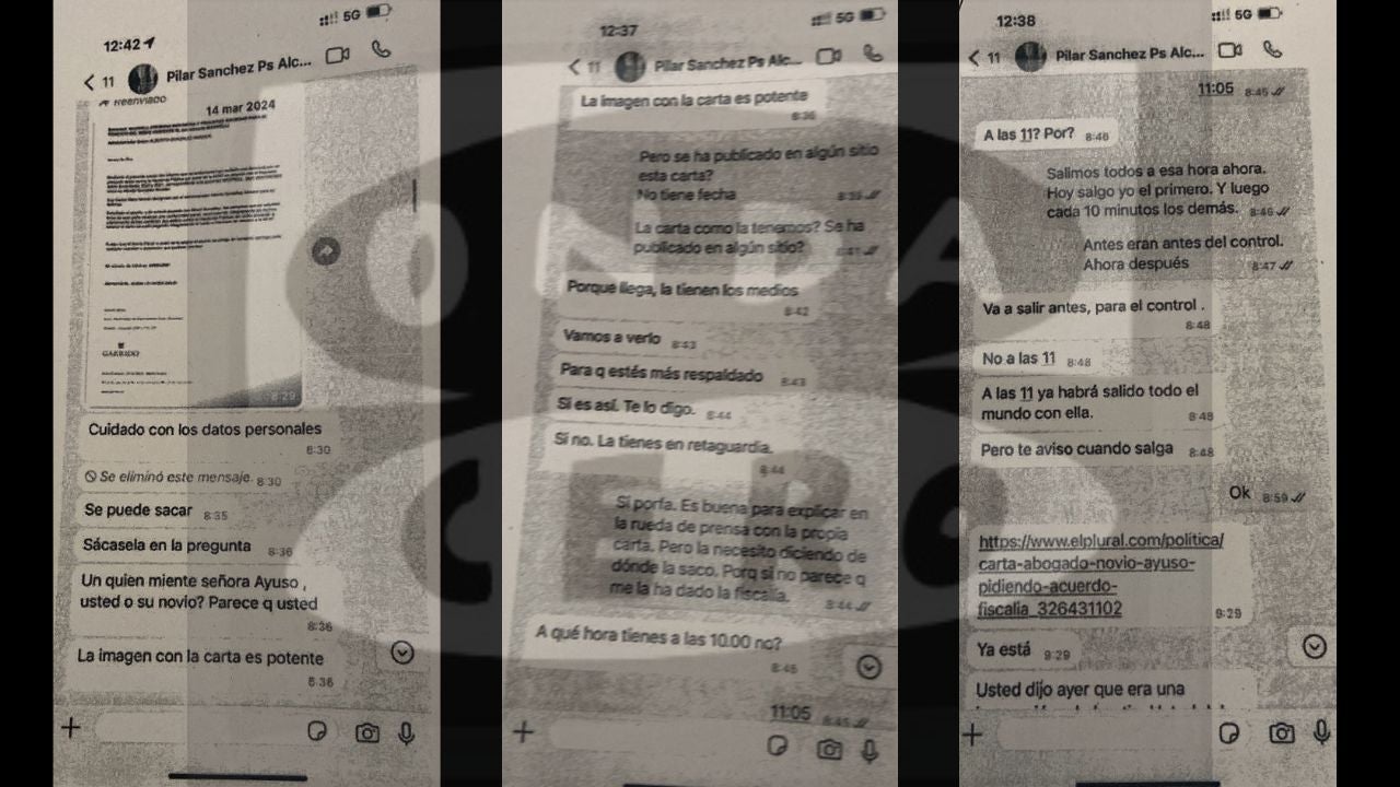 Onda Cero accede a los mensajes entre Lobato y Moncloa sobre el novio de Ayuso: "¿Cómo tenemos esto?" Onda Cero accede a los mensajes entre Lobato y Moncloa sobre el novio de Ayuso: "¿Cómo tenemos esto?"