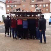 Un ensayo de la Hermandad del Cristo de la Caridad de Ciudad Real