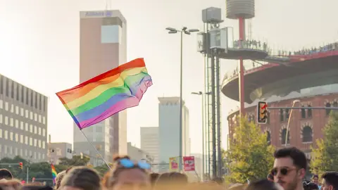Imagen de archivo de una bandera LGTBI. Imagen de archivo de una bandera LGTBI.