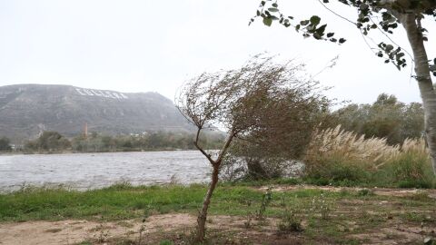 R&iacute;o J&uacute;car en su desembocadura de Cullera